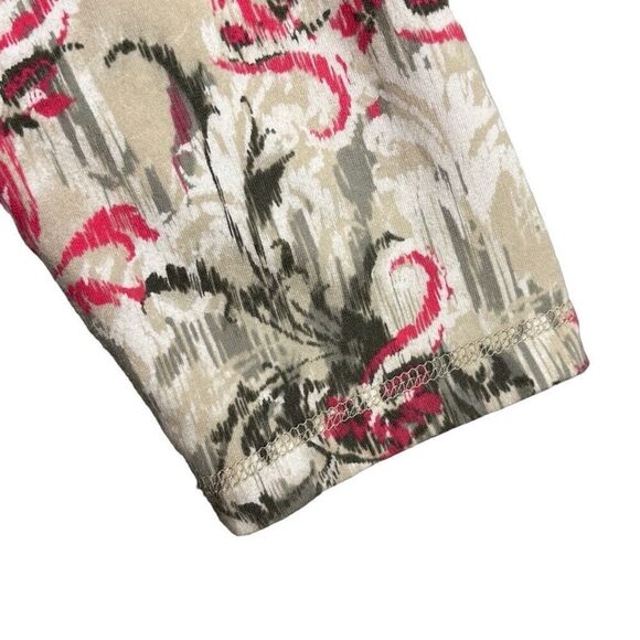 Chico’s Weekends soft zip front print three quarter sleeve transitional jacket L - Picture 8 of 12